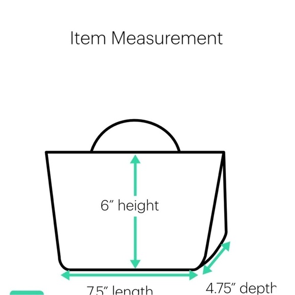 Mix No 6 keychain detail scrunch mini tote Alien green 6 x 7.5 x 4.75 NWT - Picture 9 of 12